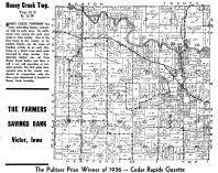 Honey Creek Township, Iowa County 1936